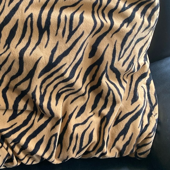 Large Tan & Black Animal Print Soft & Fluffy Floor Pillow - Picture 7 of 11